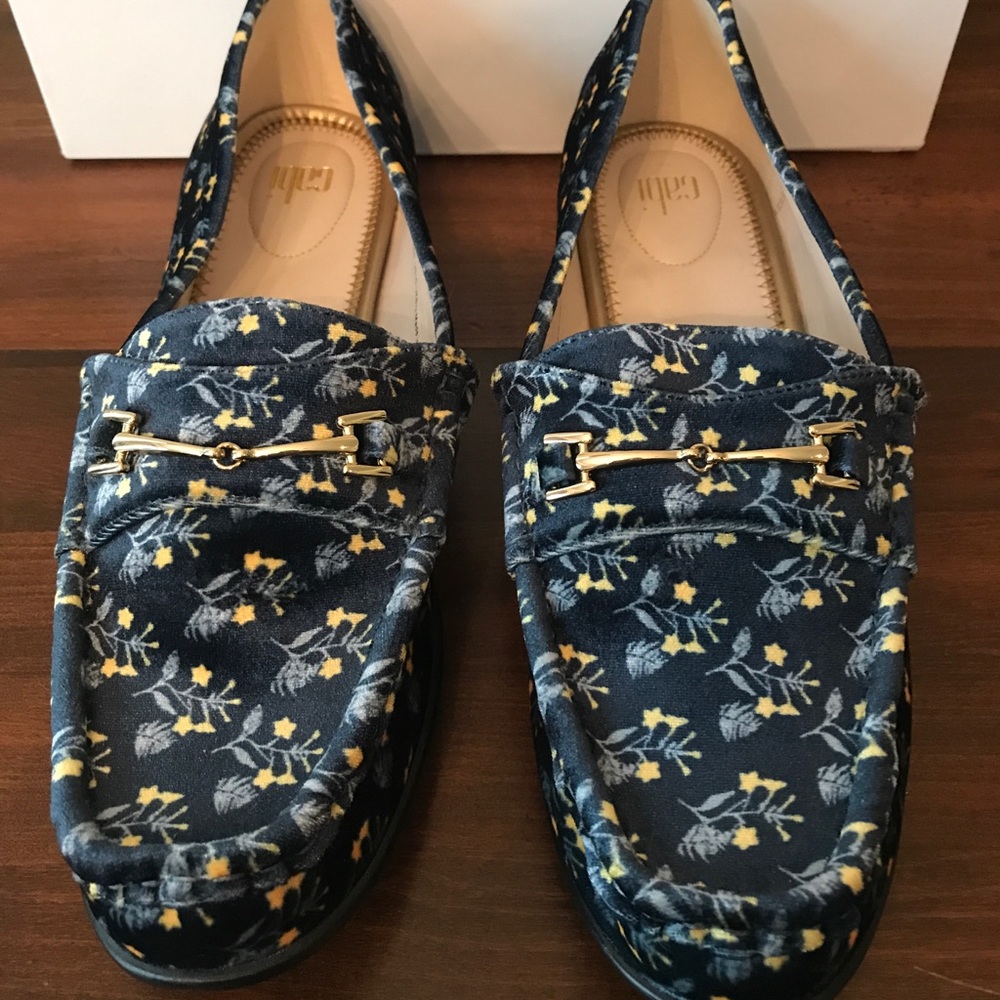 Cabi Velvet Floral Loafers